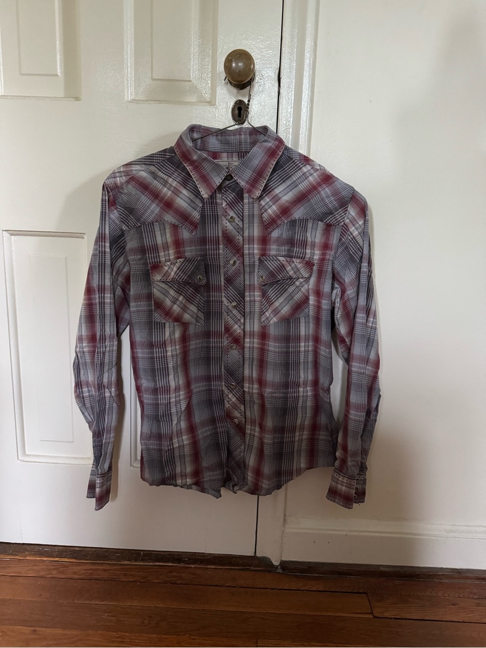 Vintage Men's Wrangler Plaid Pearlsnap Shirt M - American Cowboys Wear Wrangler